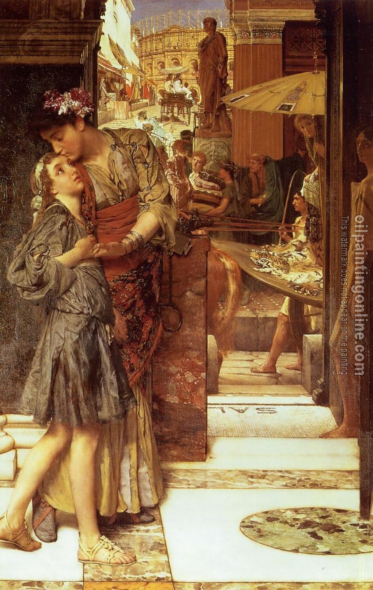 Alma-Tadema, Sir Lawrence - The Parting Kiss